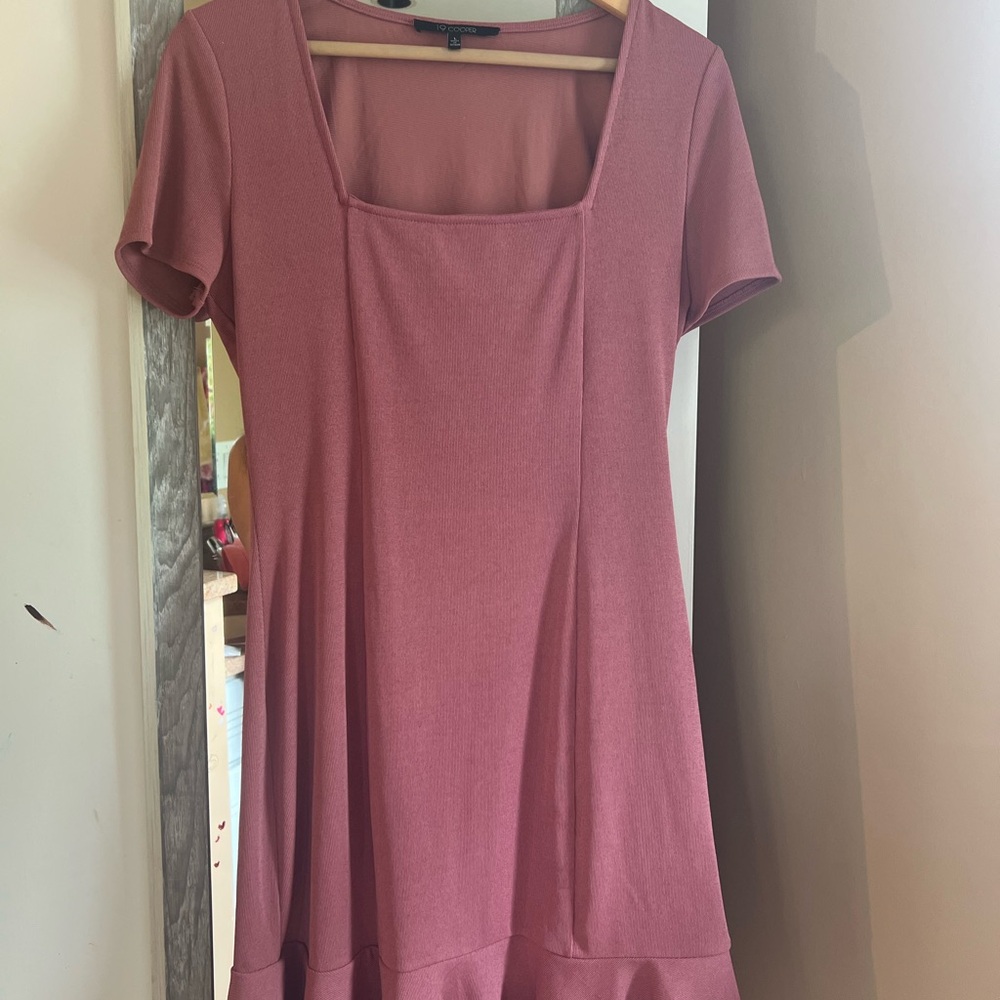 Pink Short Sleeve Dress
